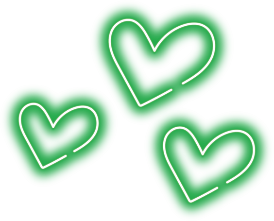 Green Neon Heart